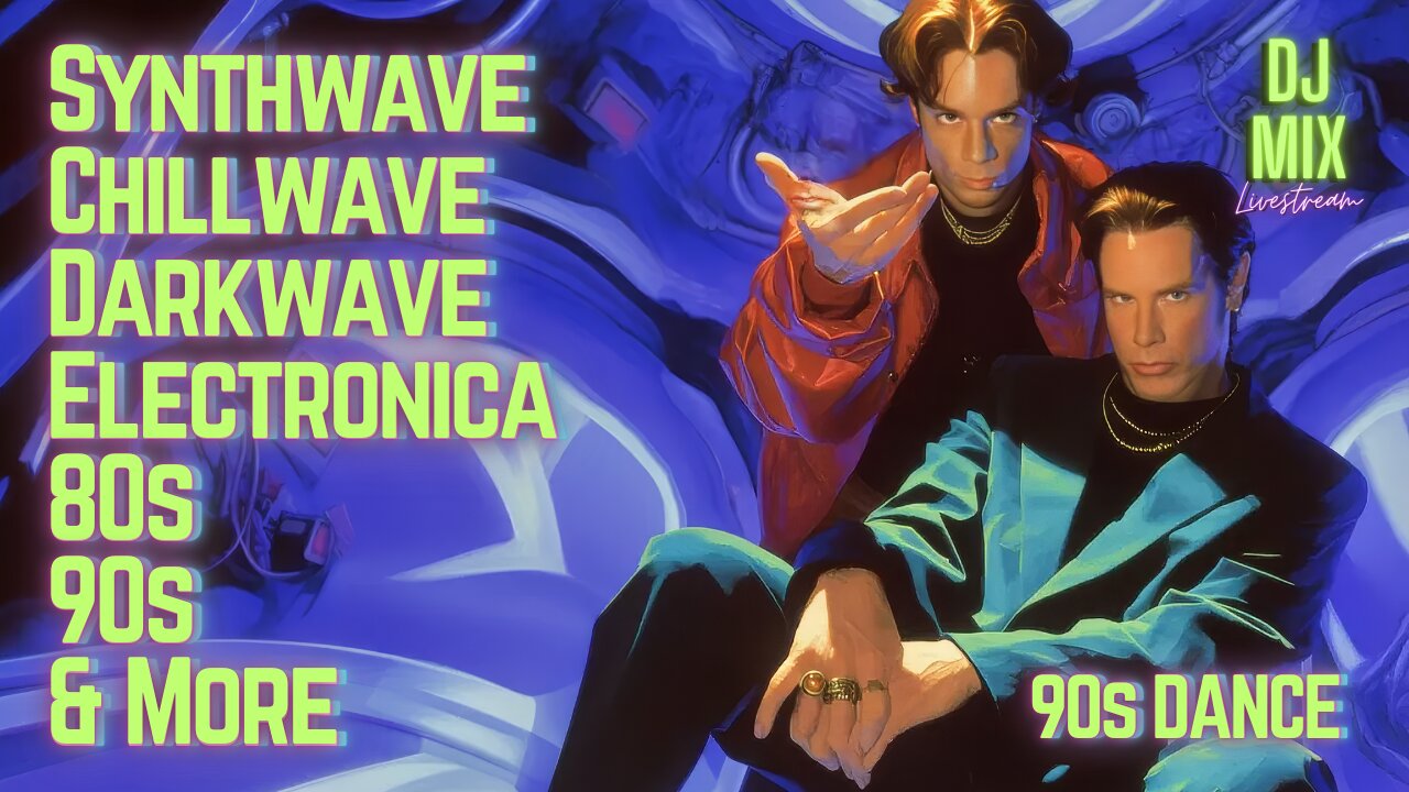 Friday Night Synthwave 80s 90s Electronica and more DJ MIX Livestream 90s Dance Edition