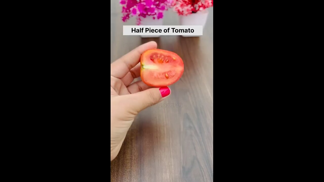 Pedicure tips with tomato