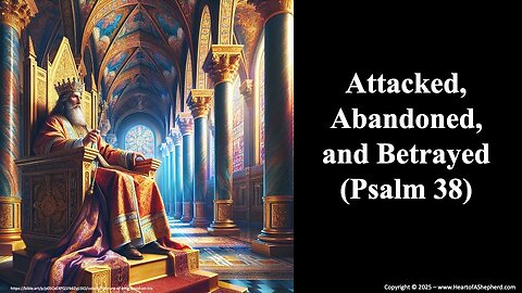 Attacked, Abandoned, and Betrayed (Psalm 38), a daily Bible study from www.HeartofAShepherd.com.