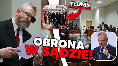 Braun w sądzie z PRZEMÓWIENIEM OBRONNYM które obejdzie Całą Europe!