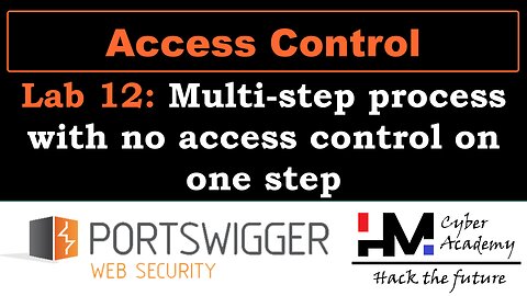 Access control 12 | Multi-step process with no access control on one step