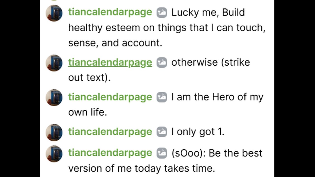 December 09 2025: I am me, I decide what is BLDs.