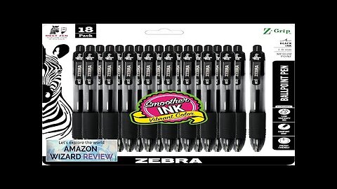 Zebra Pen Z-Grip Retractable Ballpoint Pen Medium Point Black Ink 18-Pack Model Review