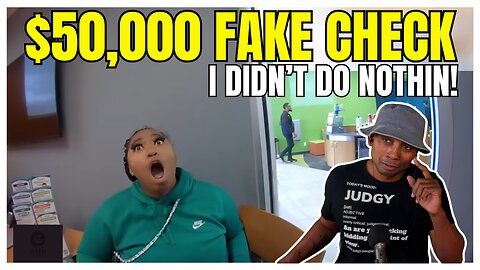 $50K Fake Check: Woman Punches Cop in Face Gets ARRESTED!