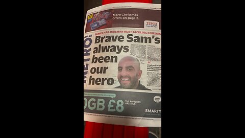 Mainstream media talks about the Muslim hero that stopped the knife man in train Doncaster to London