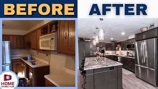 Before & After Kitchen Renovation: Dark, Outdated Design Gets a Full Makeover!