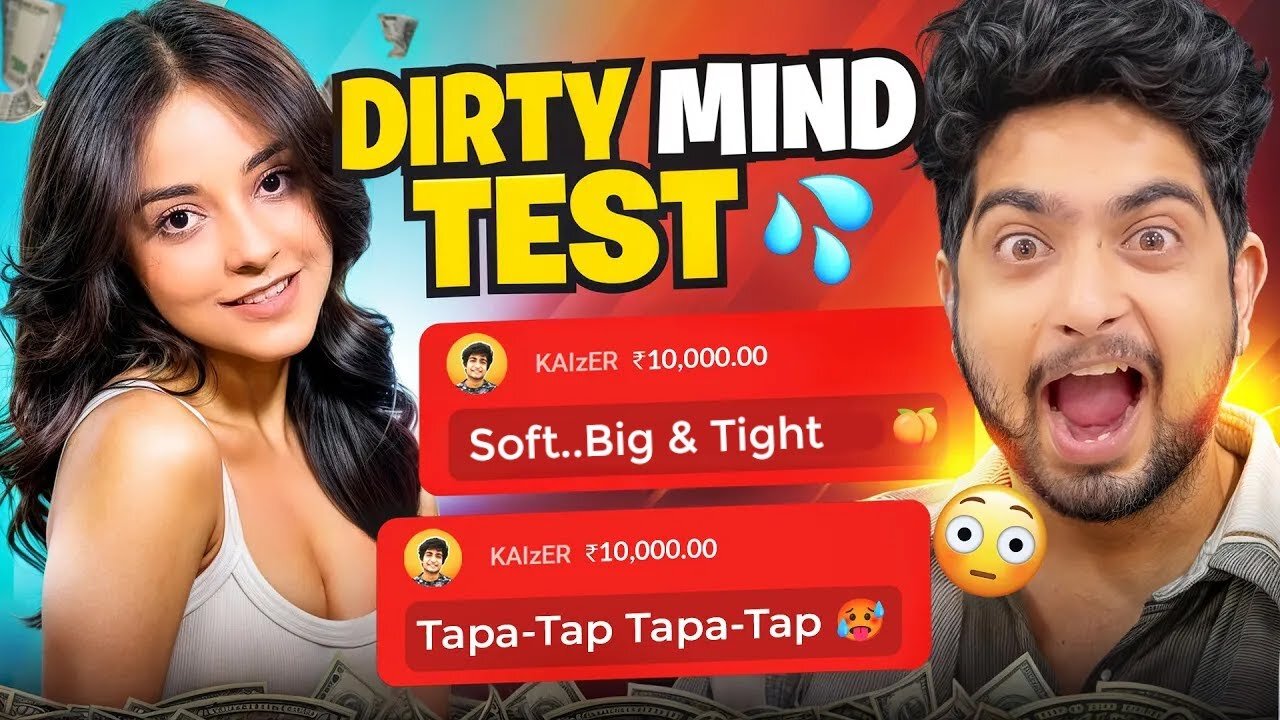 Dirty Mind Test Prank on Beautiful Streamers 😈