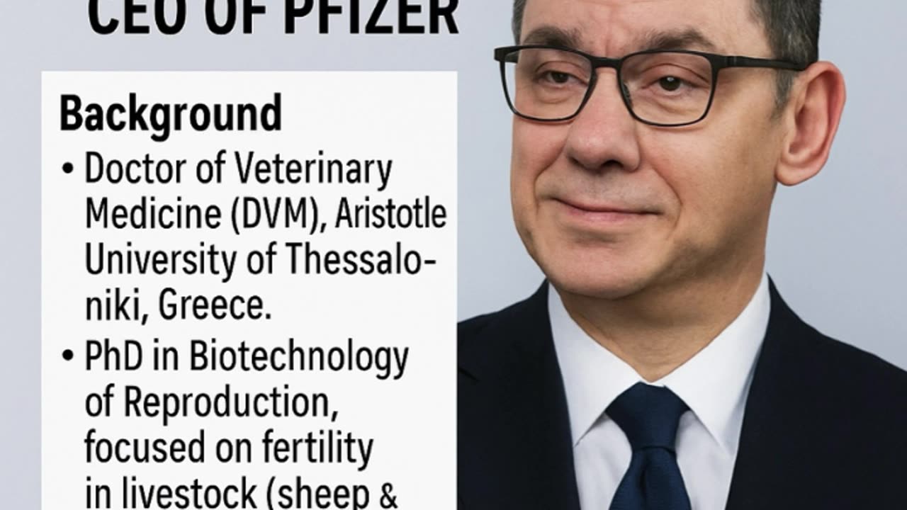 Albert Bourla – CEO of Pfizer — Was a Veterinarian! 🐕‍🦺🐾🐈‍⬛