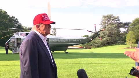 President Trump Gaggles with Press Before Departing the White House, July 1, 2025