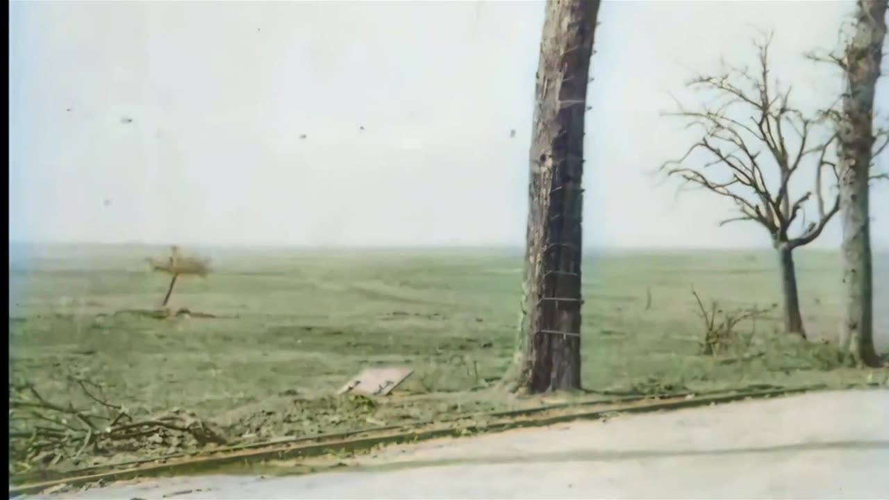 Allied troops use an underground route near Arras