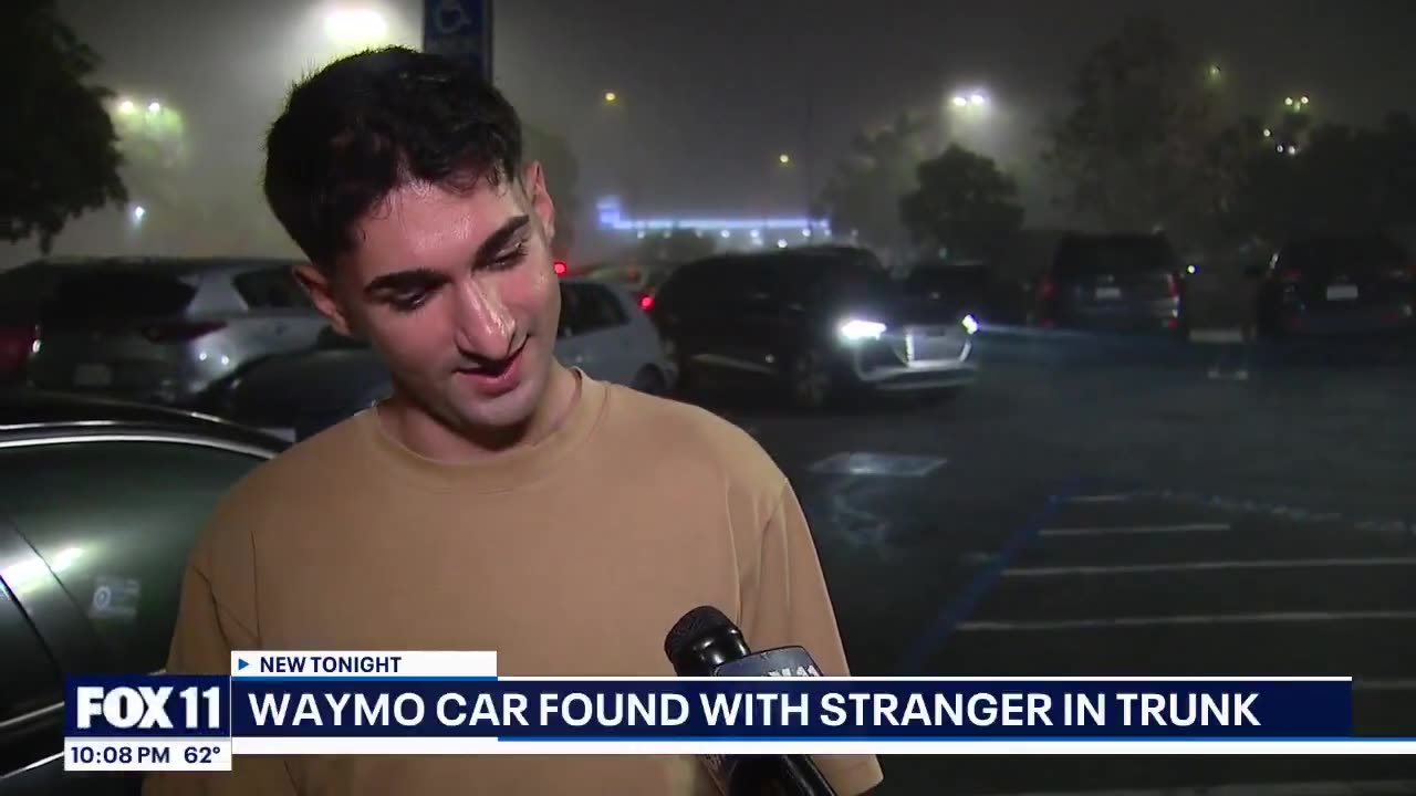 NEW: A Los Angeles woman expecting an empty Waymo Robo-taxi instead found a man hiding in the trunk