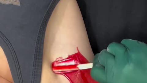 @estheticsbyafton Underarm Waxing with Sexy Smooth Cherry Desire Hard Wax | Quick Waxing Tutorial