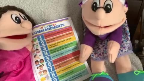 Children's Bible Study Episode 4 Grandma reads the 10 Commandments