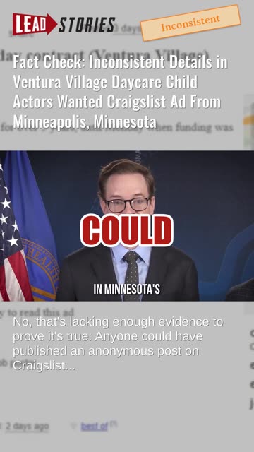 Fact Check: Inconsistent Details in Ventura Village Daycare Child Actors Wanted Craigslist Ad