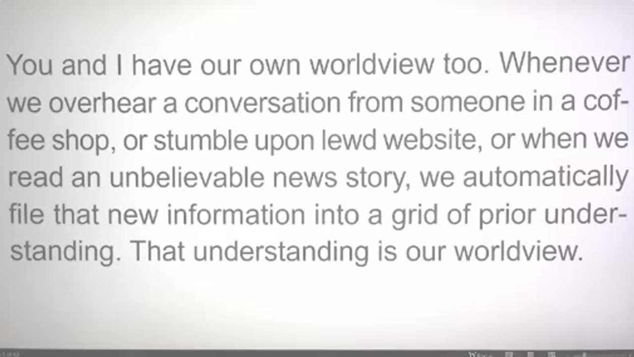 Worldview Intro