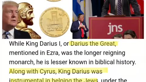 Trump, King Cyrus, Darius the Great and The Joos