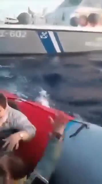 Greek Coast Guard rammed a boatload of Muslims attempting to illegally enter Greece