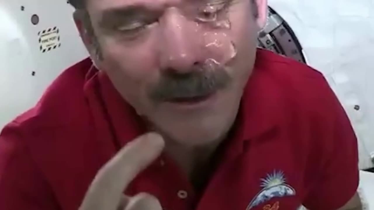 You can't cry in space.