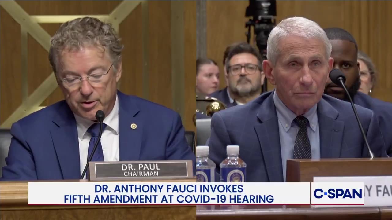 Look at Fauci's face when Rand Paul CORNERS him with a legal fact check