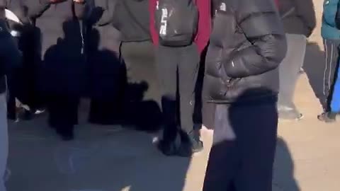 Minnesota high schoolers held an “ICE OUT” protest today at the state capital