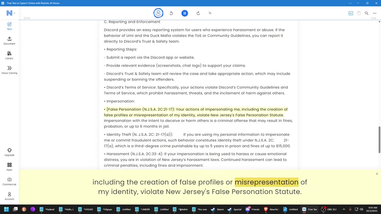 Duck Spasm, Umi, and Duck Mafia Cease and Desist