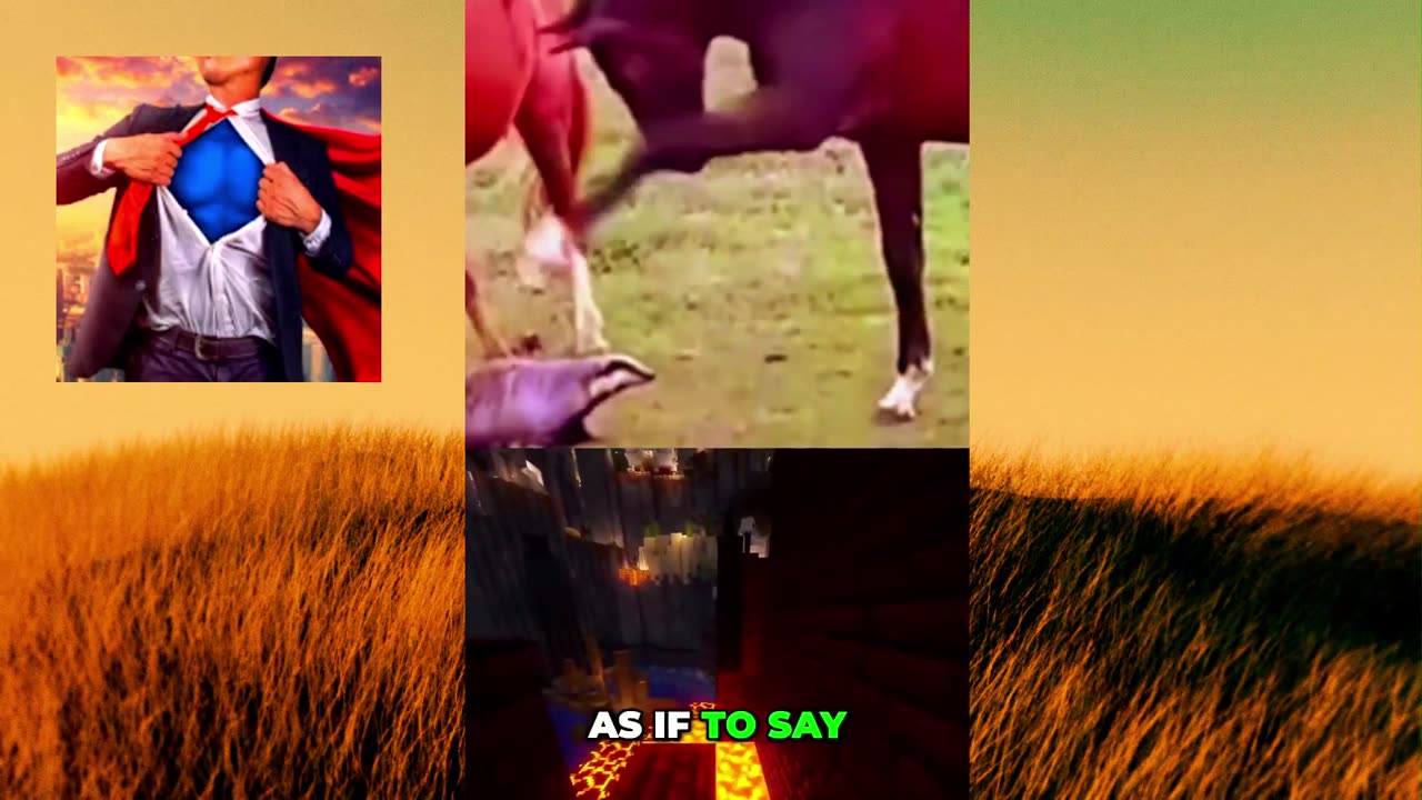 Horse Around and Find Out: The Badger’s Biggest Mistake! 😲🐎