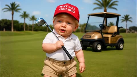 Baby Trump Takes Baby Zohran Mamdani Golfing With Him!