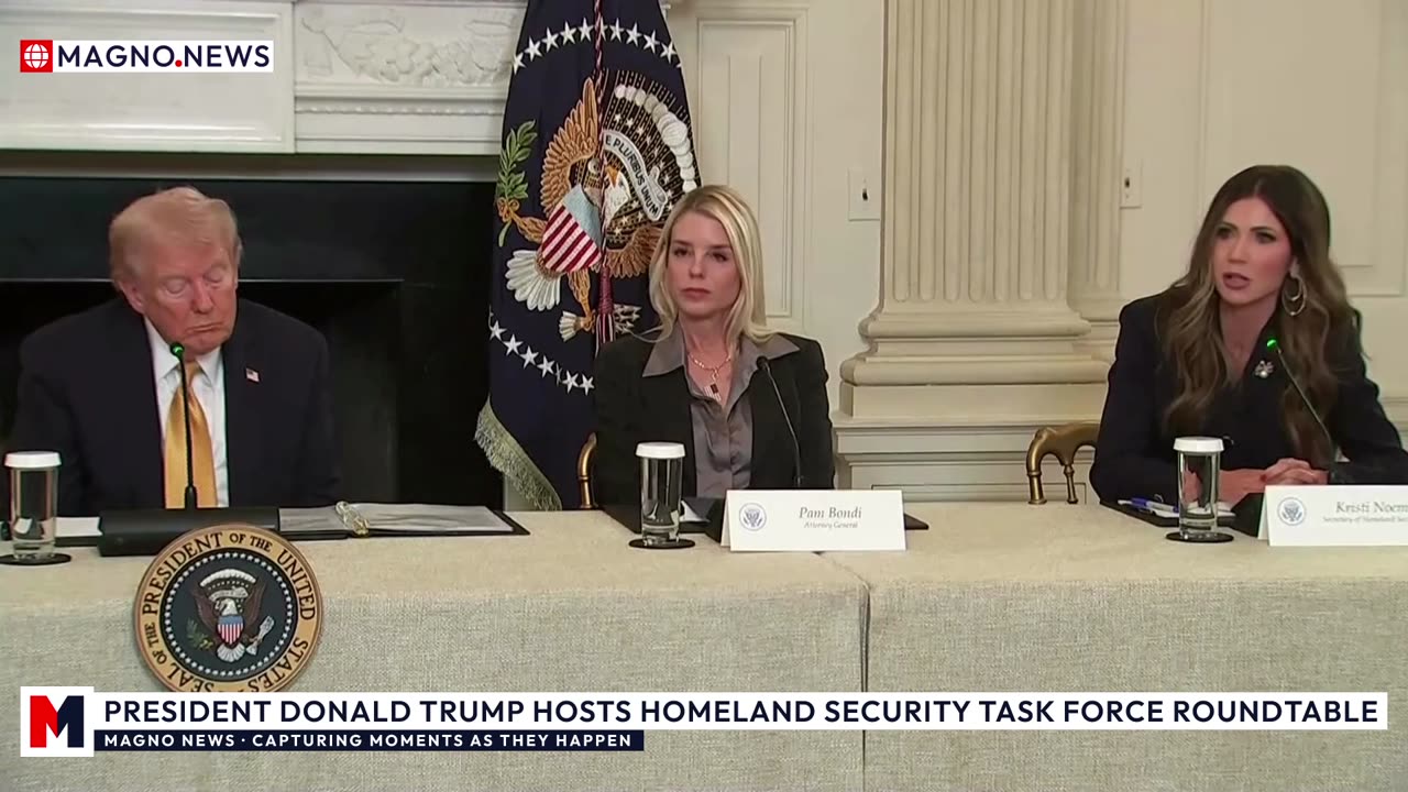 🇺🇸 President Donald Trump Hosts Homeland Security Task Force Roundtable at The White House [LIVE]