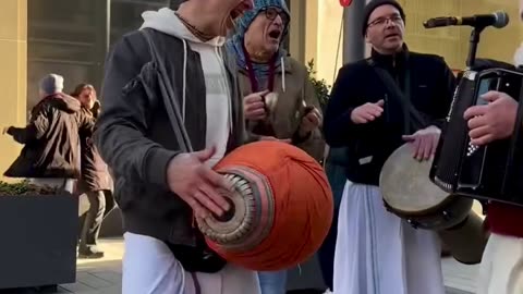 Harinam Sankirtan in Mannheim, Germany February 2025