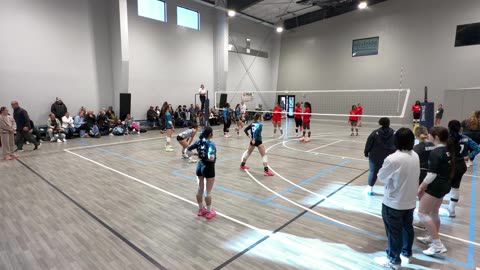 SUVL Mojo Girls 17/18 Tourney - Pool Play Day 2: vs XFactor 18s - Set 1 of 2