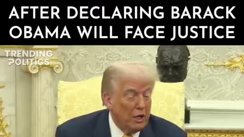"TREASON" - Trump Stuns Reporters After Declaring Barack Obama Will Face Justice 