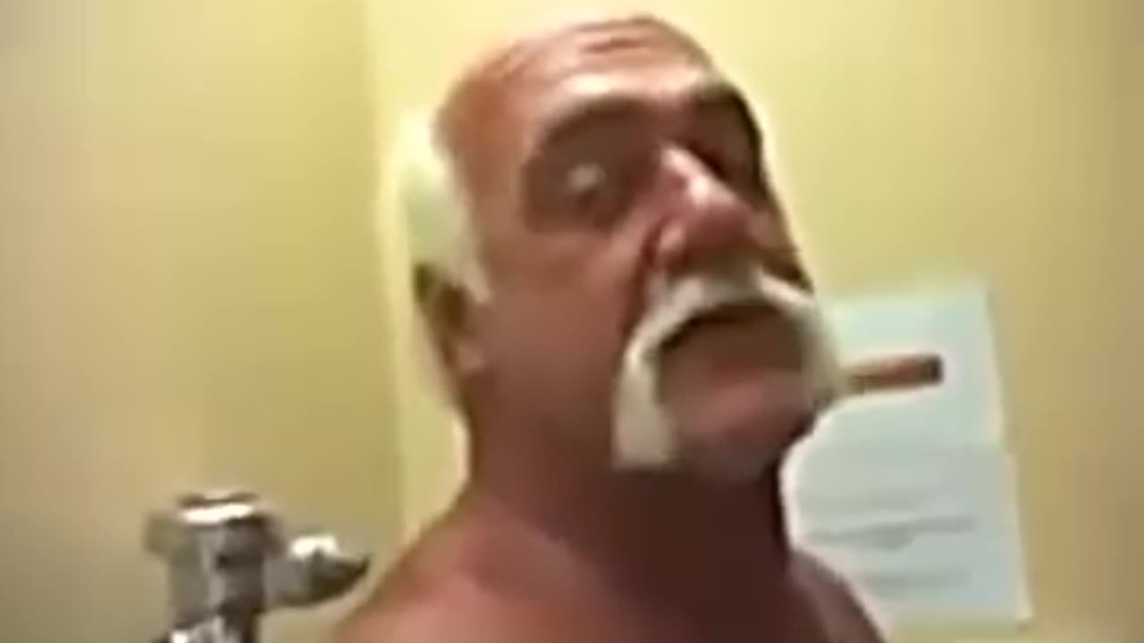 HULK Hogan on a toilet