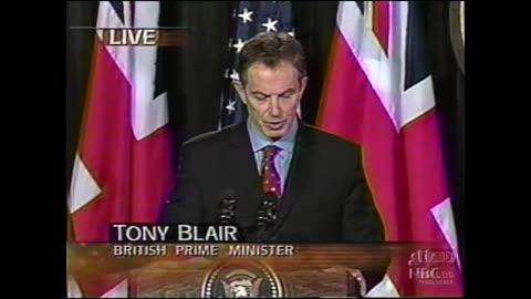 President George W Bush News Conference With Prime Minister Tony Blair 03-27-2003