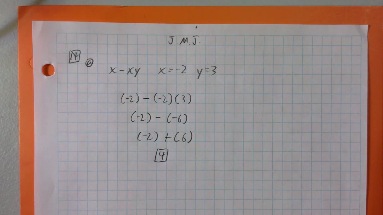 Saxon Algebra 1 Lesson 14 (a)