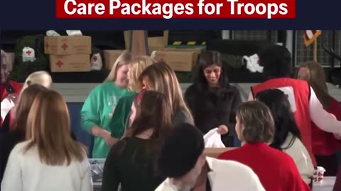 FLOTUS and SLOTUS assemble care packages and write Christmas cards for America’s deployed
