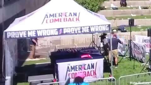 AllTheWorldsAStage Kirk Hoax 1 Main TL-Footage-Interview Cuts- Clean WHITE Shirt as He's Carried Out
