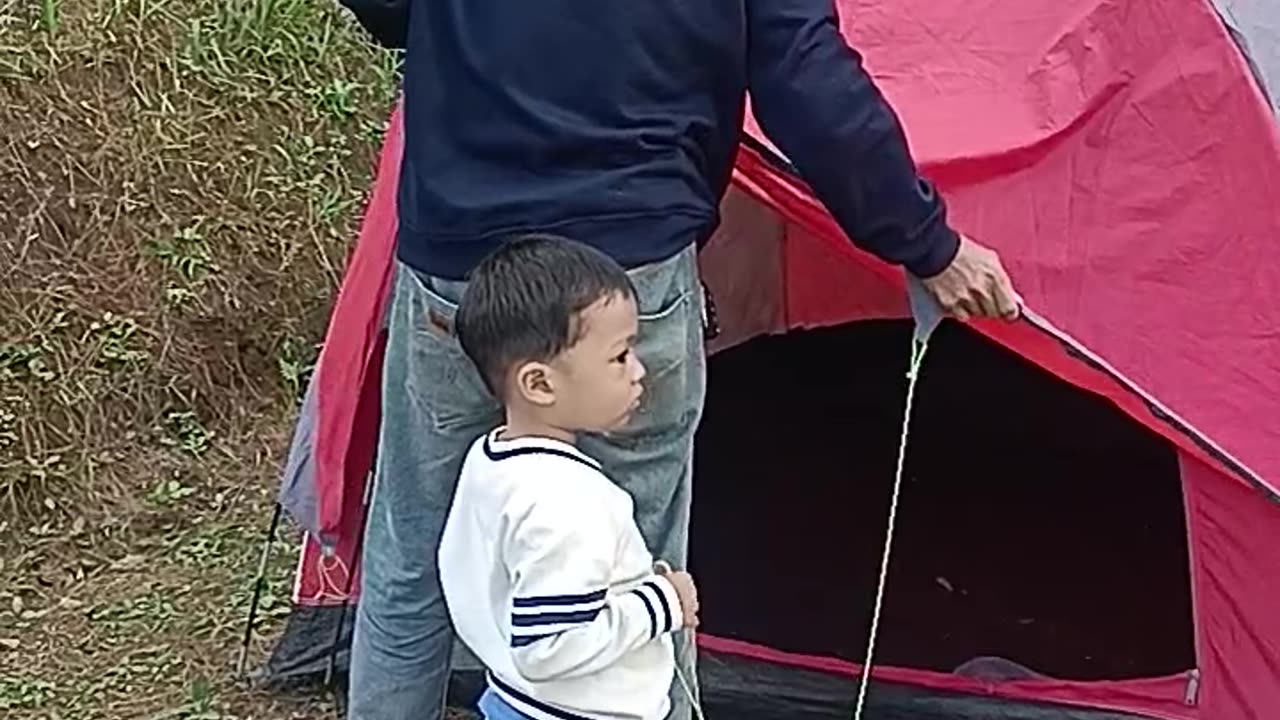 Camping with papa