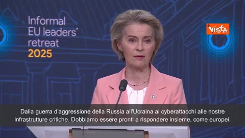 NOTIZIE DAL MONDO Von Der Leyen:'Piena flessibilità del Patto di Stabilità per le spese per la difesa',"Abbiamo bisogno di investimenti pubblici per rafforzare la difesa così la Presidente della Commissione UE Ursula Von Der Leyen