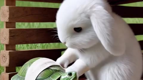 Rabbit help turtle