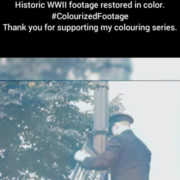 England Removes Road Signs 1940 WWII Colourized Footage #WWIIHistory