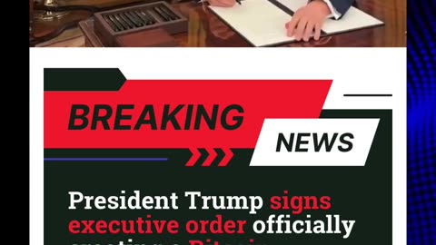 President Trump signs executive order officially creating a Bitcoin Strategic Reserve.