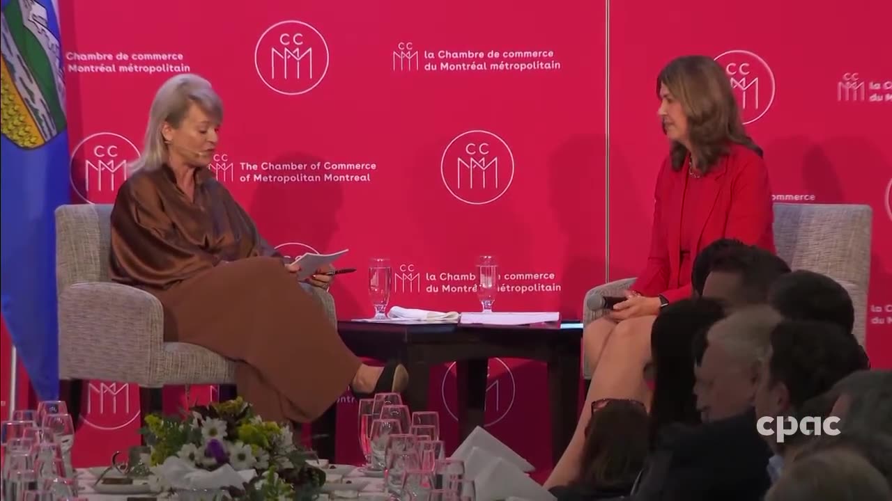 Canada: Alberta Premier Danielle Smith addresses Montreal’s business community – October 6, 2025