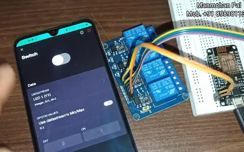 How to Make iot 4 channel Home automation using Blynk by Manmohan Pal