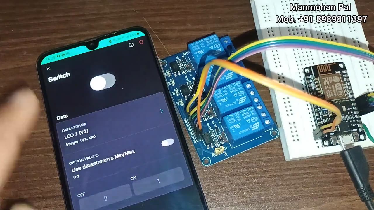 How to Make iot 4 channel Home automation using Blynk by Manmohan Pal