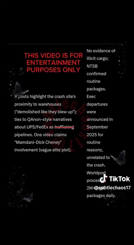 Louisville UPS MD-11 Flight 2976 False Flag