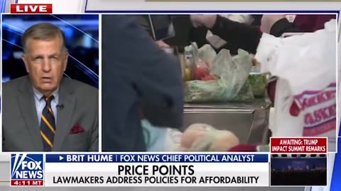 Brit Hume “President Trump is right about the fact that inflation has come down.