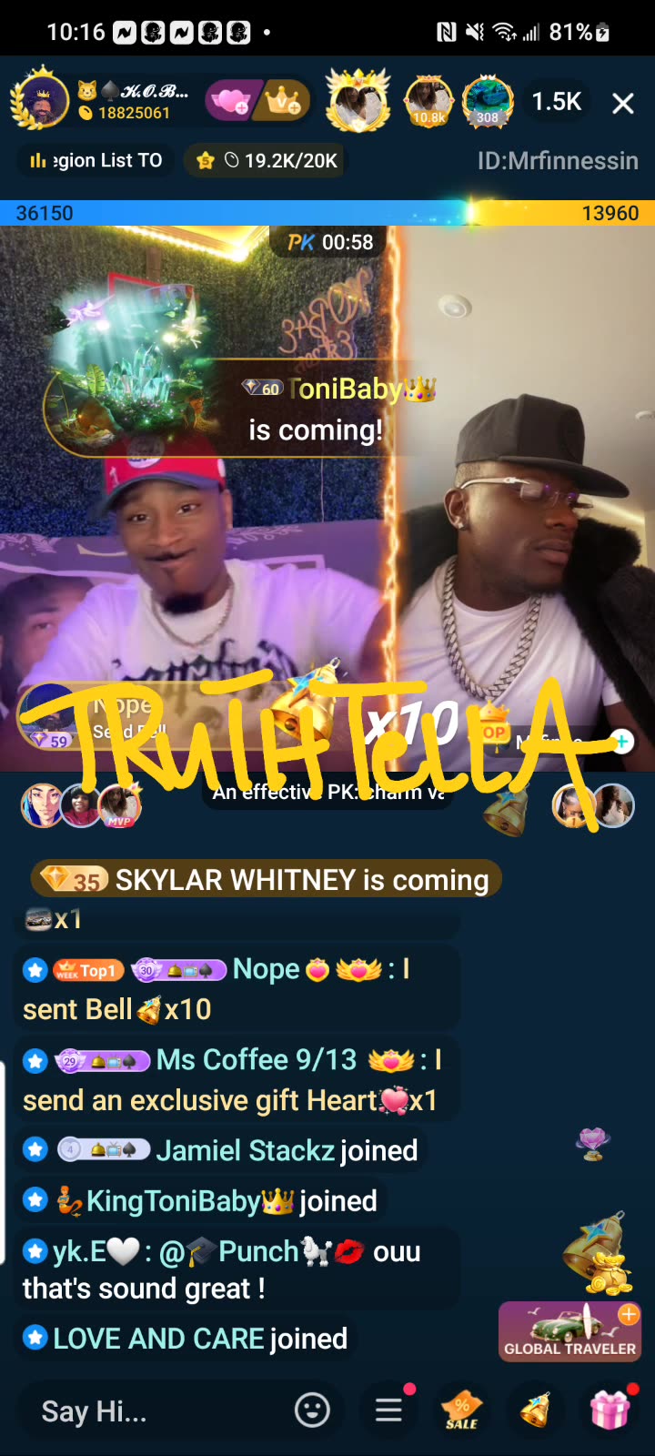 KOB LINED UP WITH FINESSE