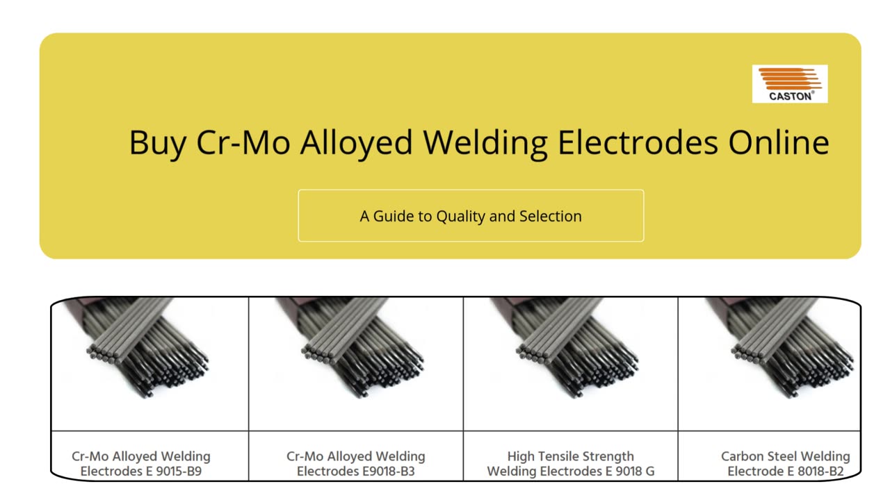 Buy Cr-Mo Alloyed Welding Electrodes Online