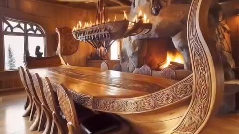 Viking Ship Dining Table