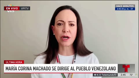 María Corina Machado: "no es conveniente que el día de hoy Edmundo ingrese a Venezuela"